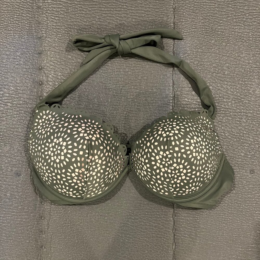 Shade & Shore Swim Halter Neck Bikini Top, 38B
